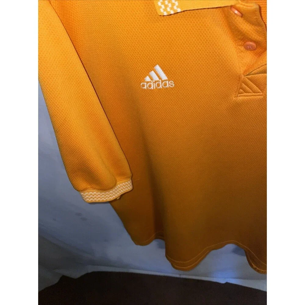Adidas Men’s Tennessee Polo Shirt Size XL Orange Athleisure Gameday Comfort